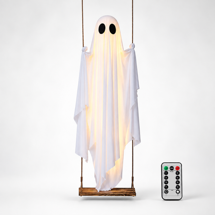 GhostSwing™ — 4ft Hanging Ghost with Remote Light