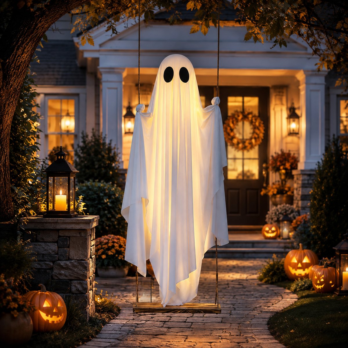 GhostSwing™ — 4ft Hanging Ghost with Remote Light